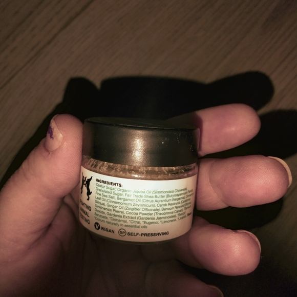 Lush Cosmetics Gingerbread lip scrub New vegan and self preserving  exfoliant - Picture 3 of 3